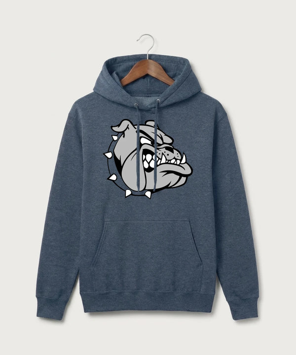 Sargent County High School Football (Boys) - Heather Navy Port & Co Core Fleece Pullover Hooded Sweatshirt. PC78H