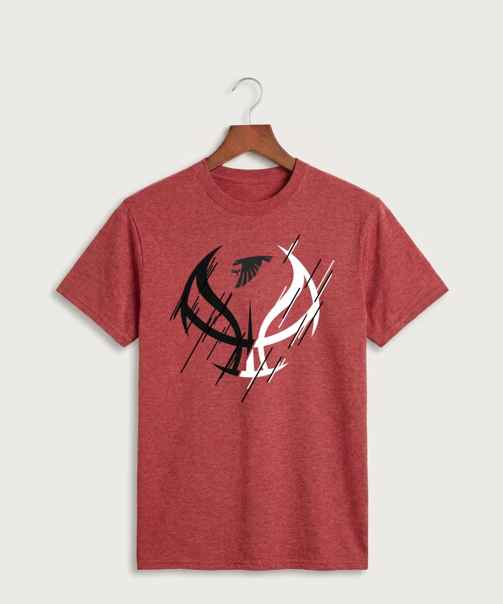 Sauk Valley Community College Basketball Team Store - Heather Red Port & Co Core Cotton Tee. PC54