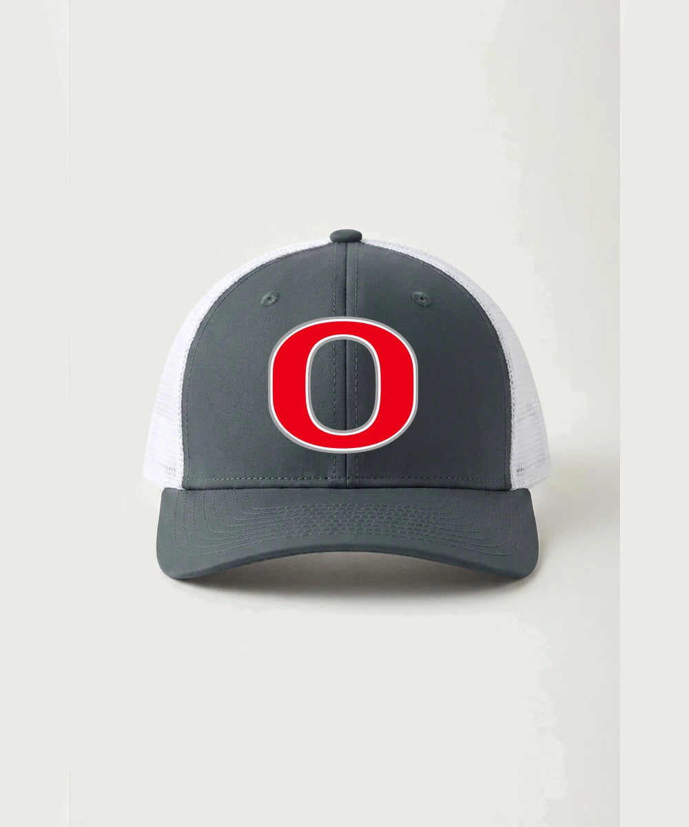Osakis High School Athletics Coed - Iron Grey/ White Sport-Tek Club Trucker Cap STC46