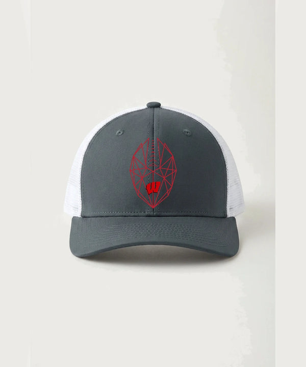 Wisconsin Lutheran High School Football (Boys) - Iron Grey/ White Sport-Tek Club Trucker Cap STC46