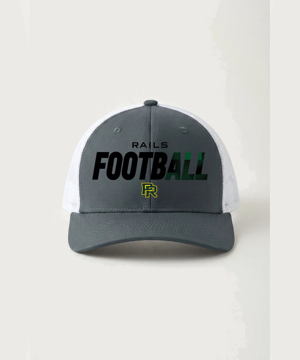 Proctor High School Football (Boys) - Iron Grey/ White Sport-Tek Club Trucker Cap STC46