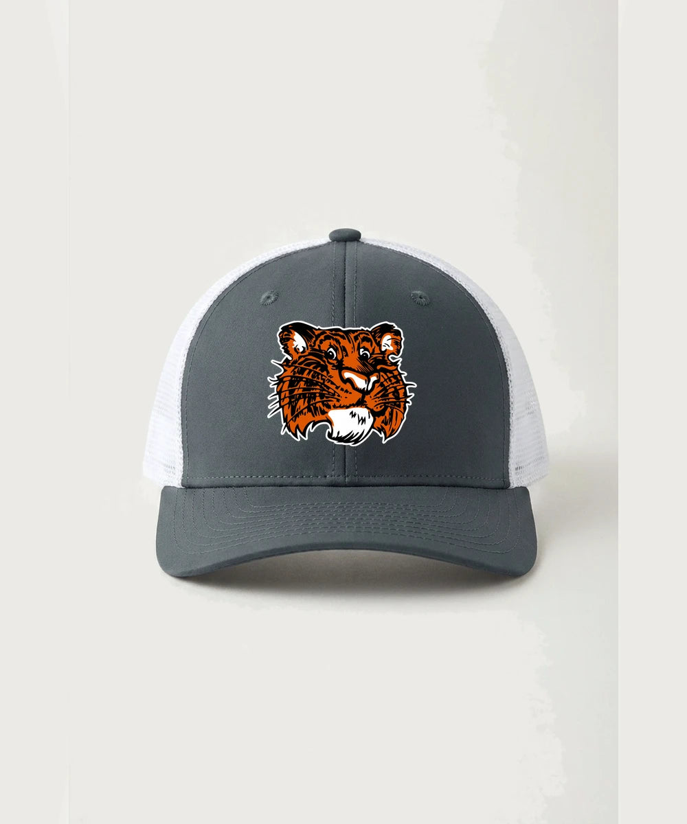 Browerville Public High School Athletics Coed - Iron Grey/ White Sport-Tek Club Trucker Cap STC46