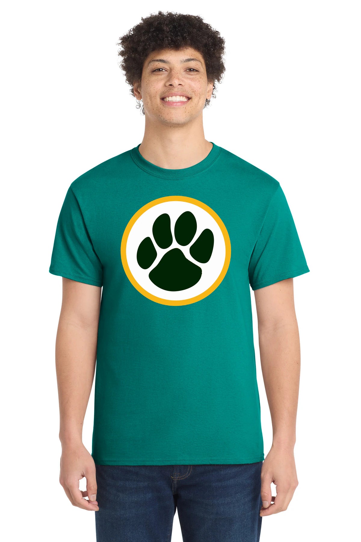 Ashwaubenon High School Football (Boys) - Jade Green Port & Co Core Cotton Tee. PC54