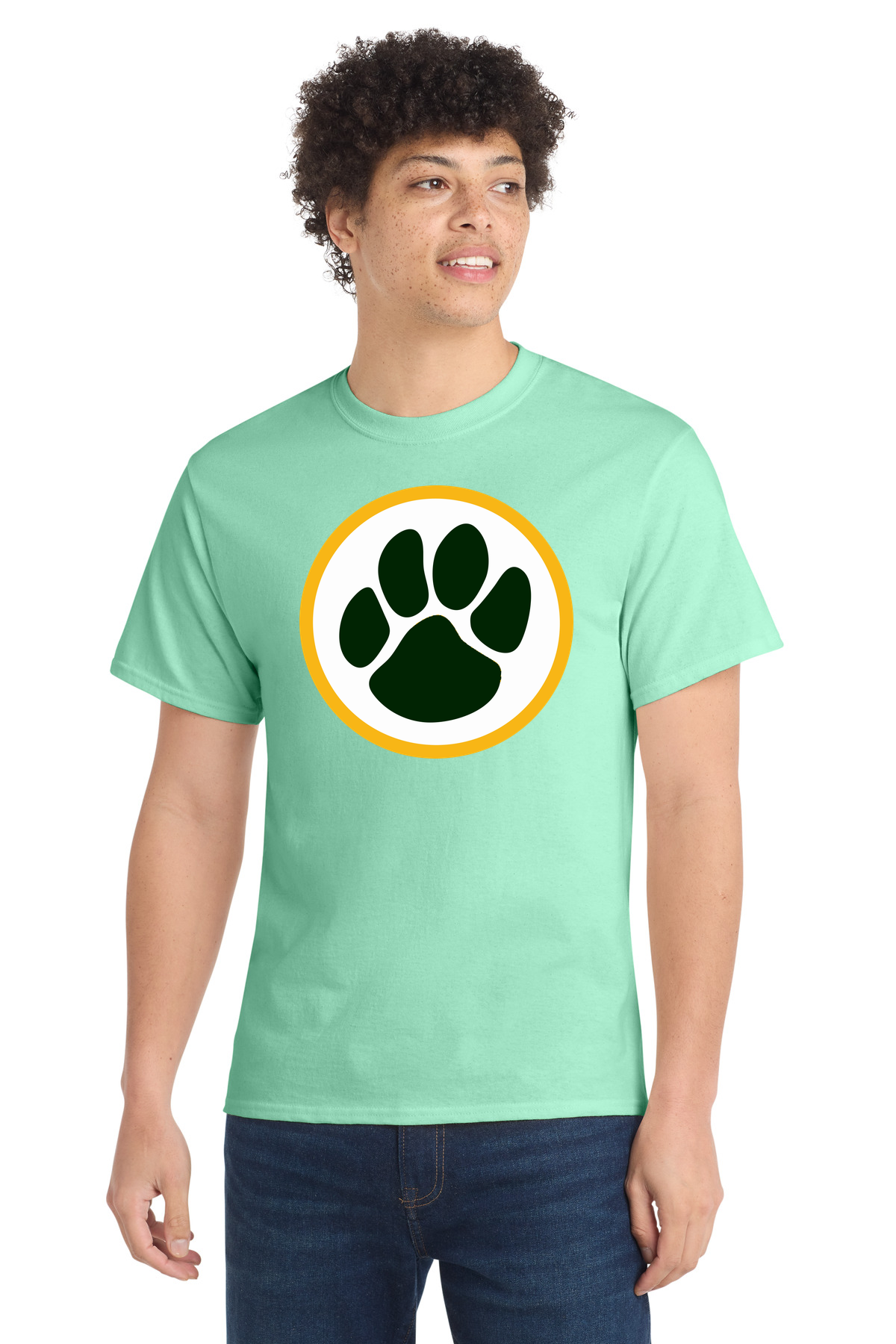 Ashwaubenon High School Football (Boys) - Jadeite Port & Co Core Cotton Tee. PC54