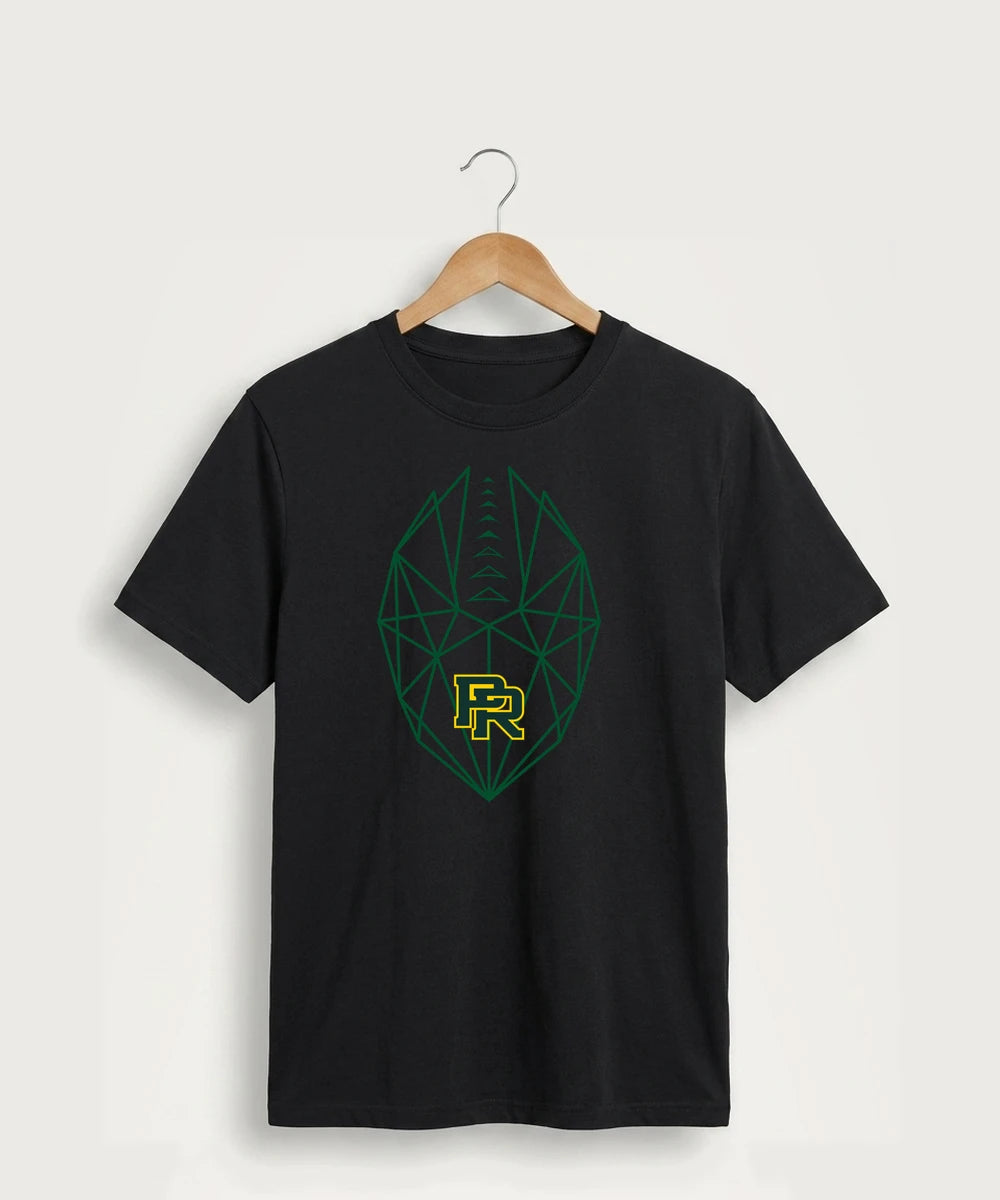 Proctor High School Football (Boys) - Jet Black Port & Co Core Cotton Tee. PC54