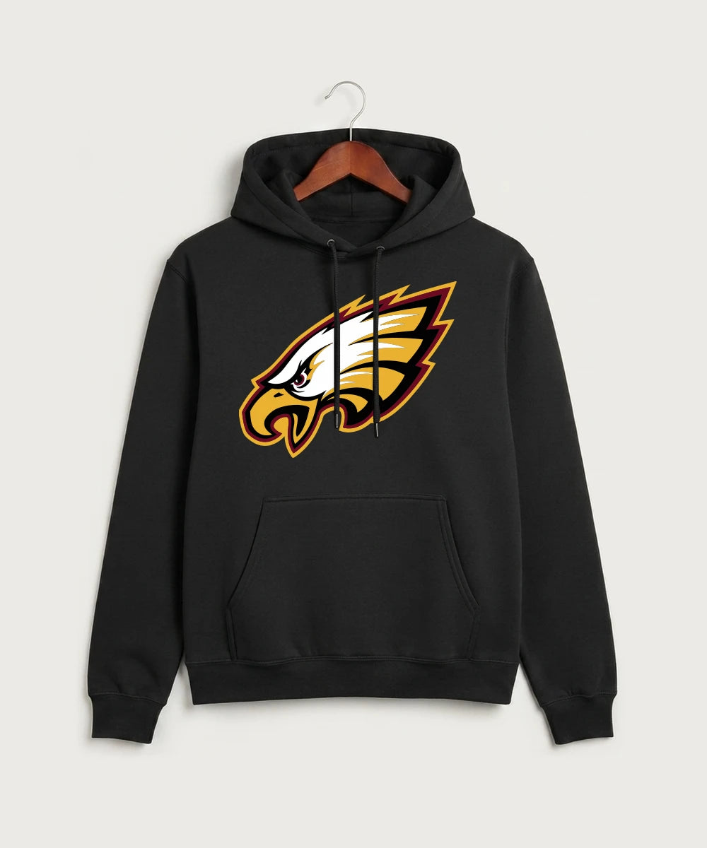 Dover-Eyota High School Volleyball (Girls) - Jet Black Port & Co Core Fleece Pullover Hooded Sweatshirt. PC78H