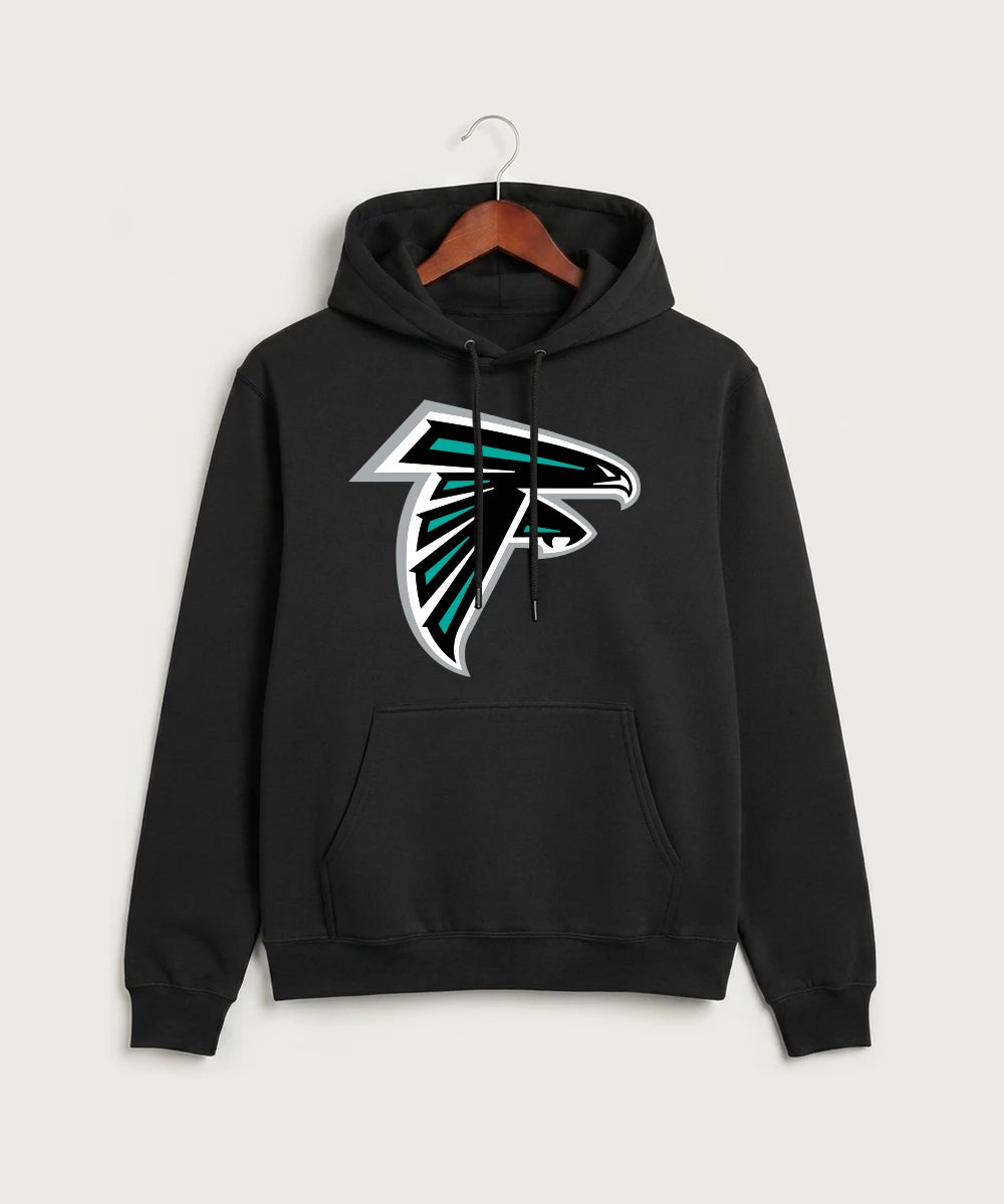 Fillmore Central High School Football (Boys) - Jet Black Port & Co Core Fleece Pullover Hooded Sweatshirt. PC78H
