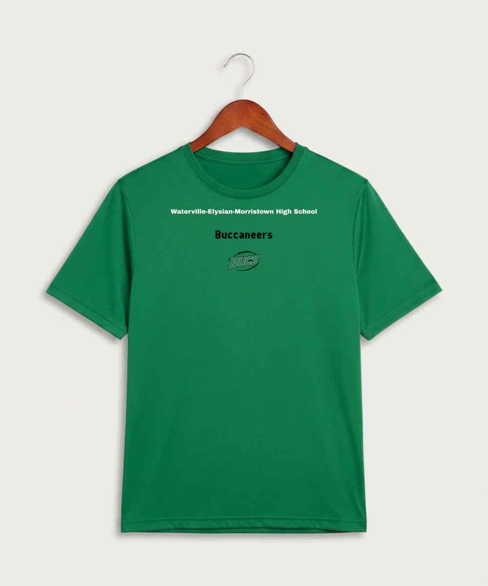 Waterville-Elysian-Morristown High School Football (Boys) - Kelly Green Sport-Tek PosiCharge Competitor Tee. ST350