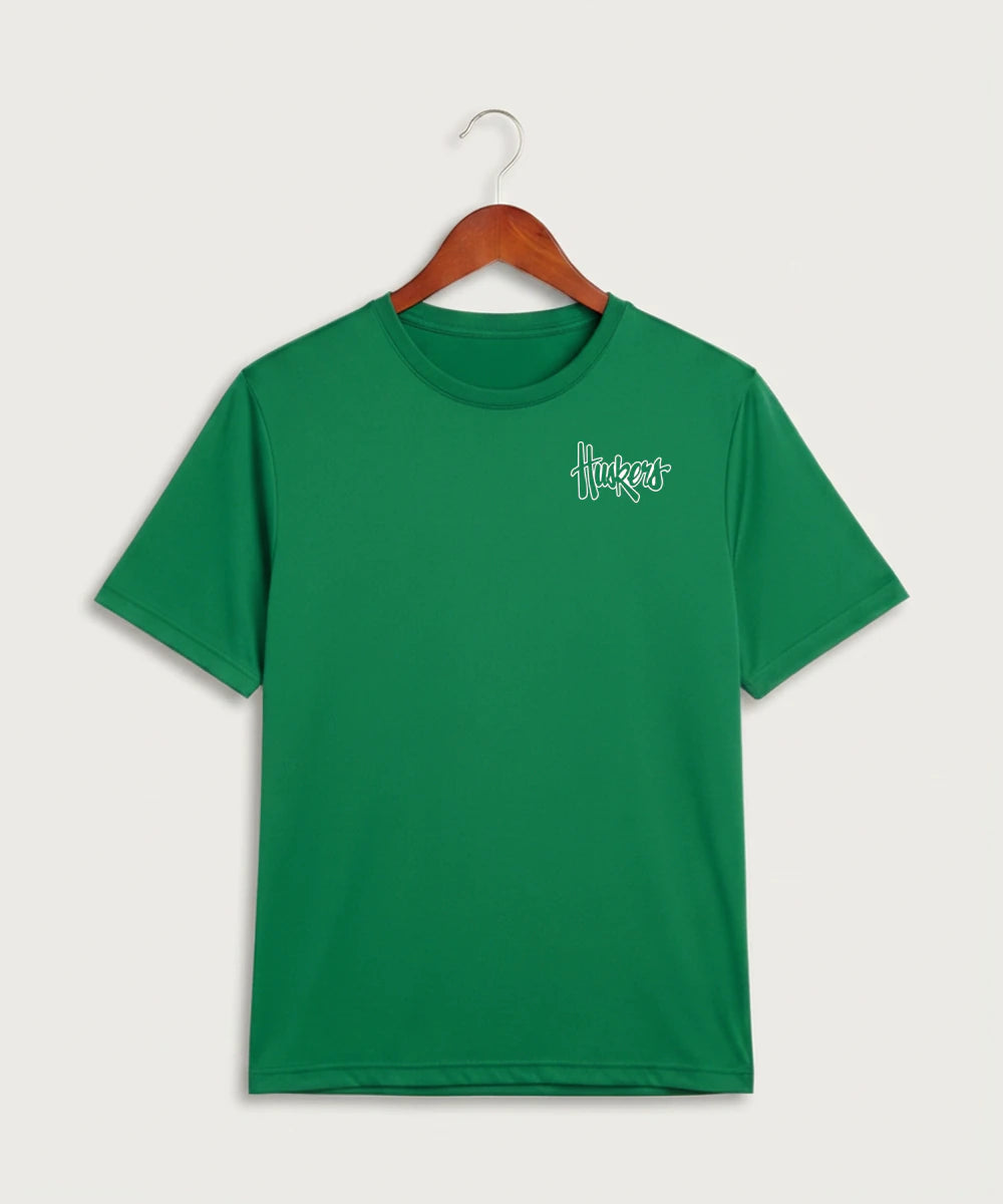 Holdingford High School Football (Boys) - Kelly Green Sport-Tek PosiCharge Competitor Tee. ST350