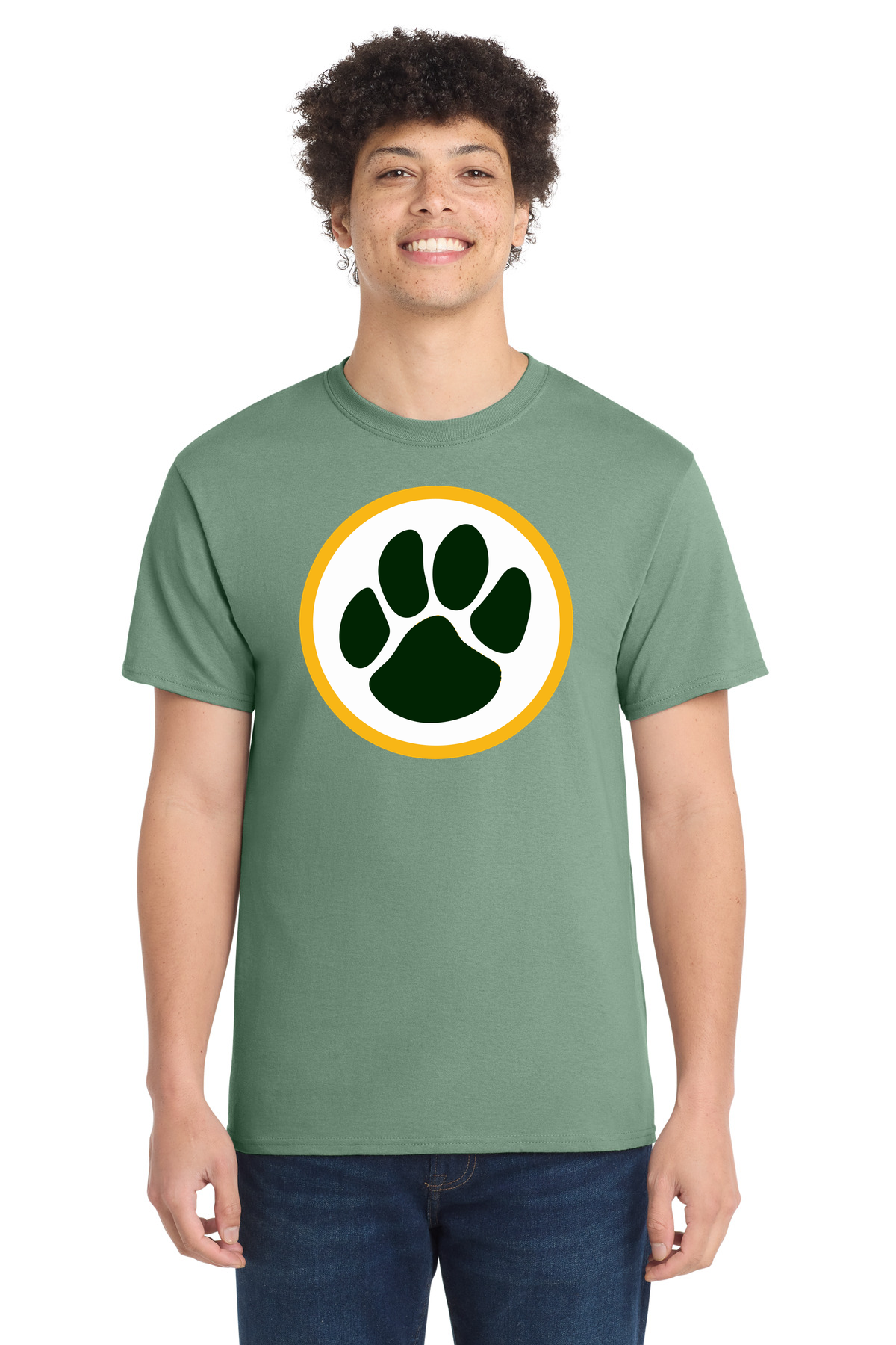 Ashwaubenon High School Football (Boys) - Laurel Green Port & Co Core Cotton Tee. PC54