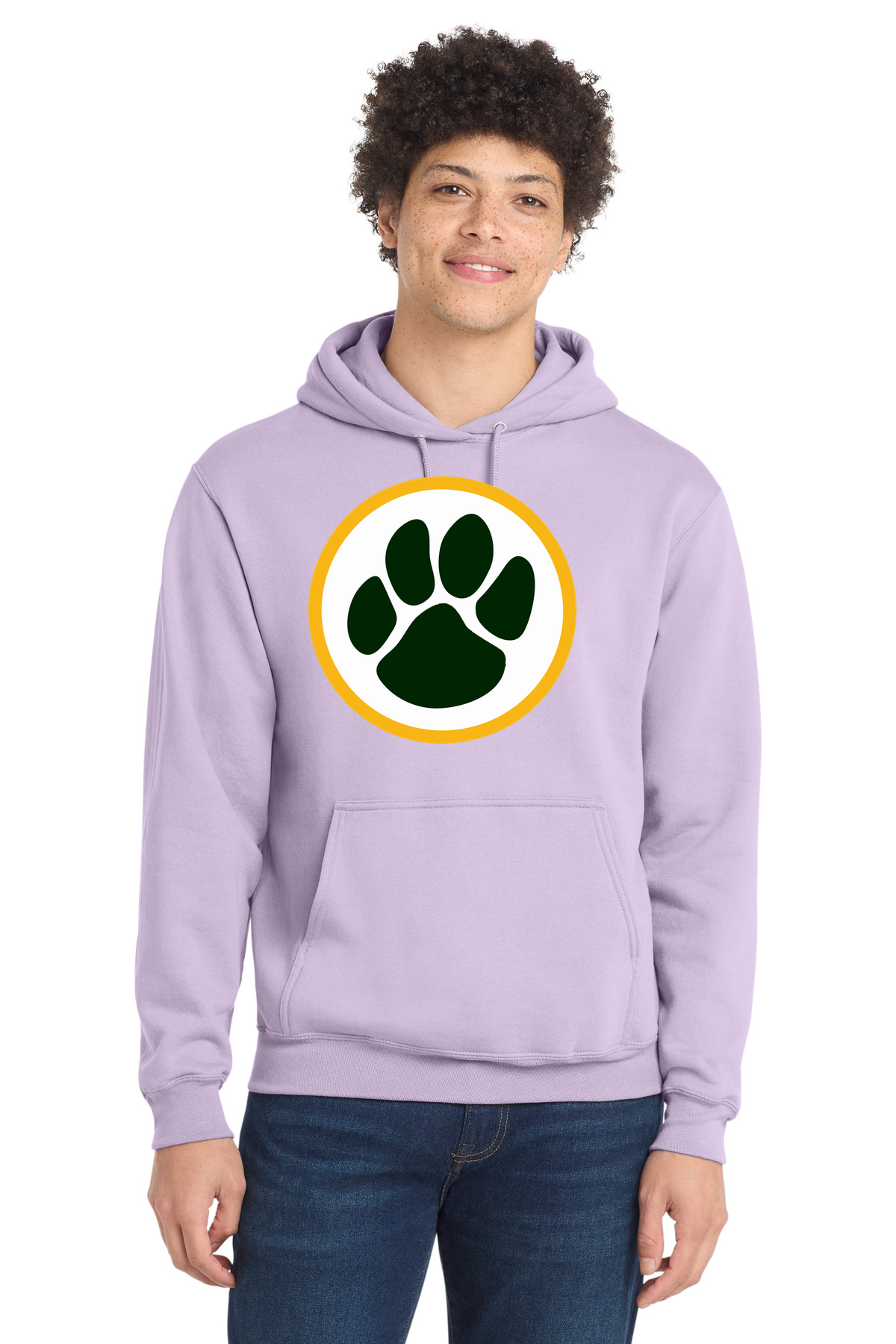 Ashwaubenon High School Football (Boys) - Lavender Port & Co Core Fleece Pullover Hooded Sweatshirt. PC78H