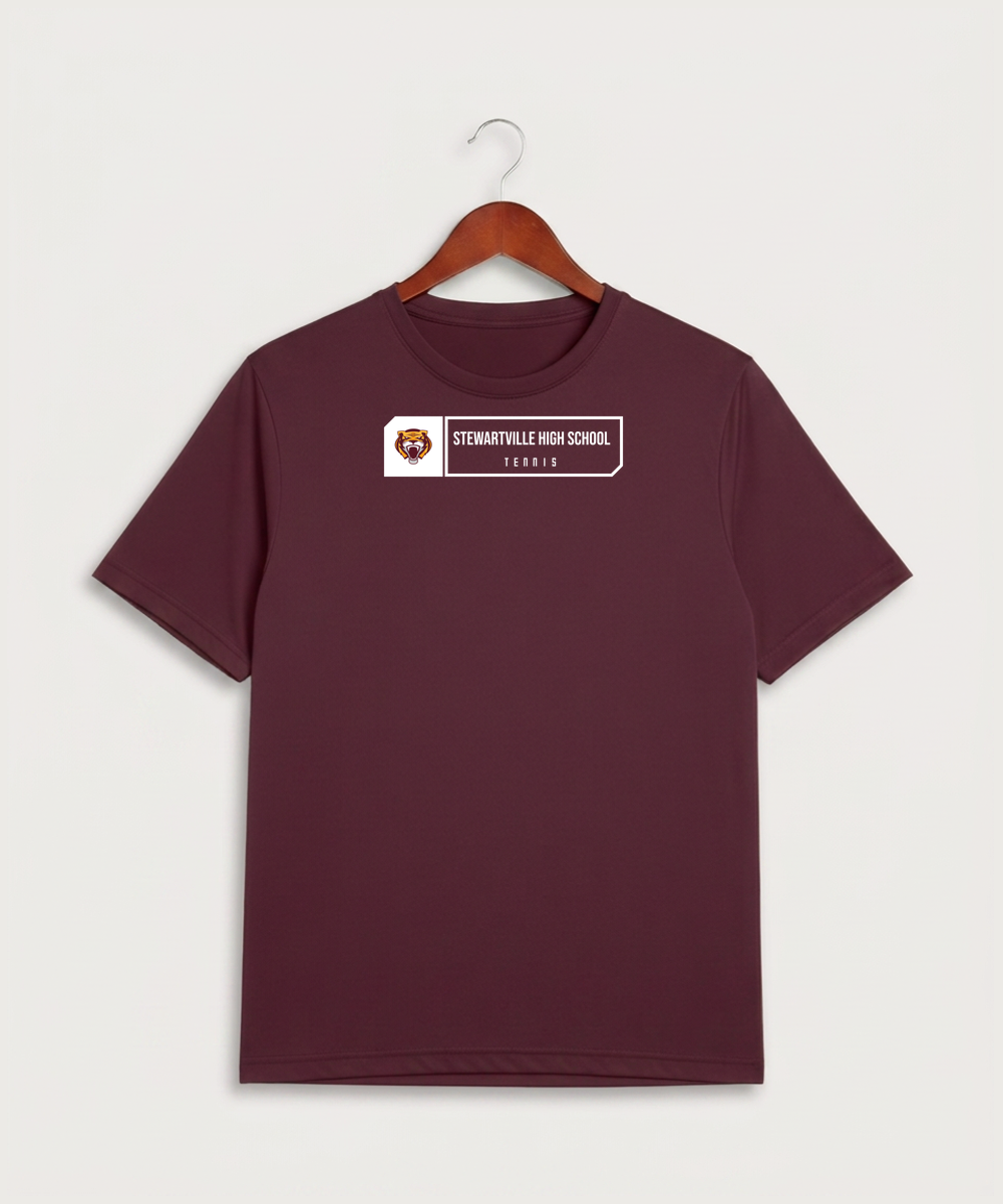 Stewartville High School Tennis (Coed) - Maroon Sport-Tek PosiCharge Competitor Tee. ST350