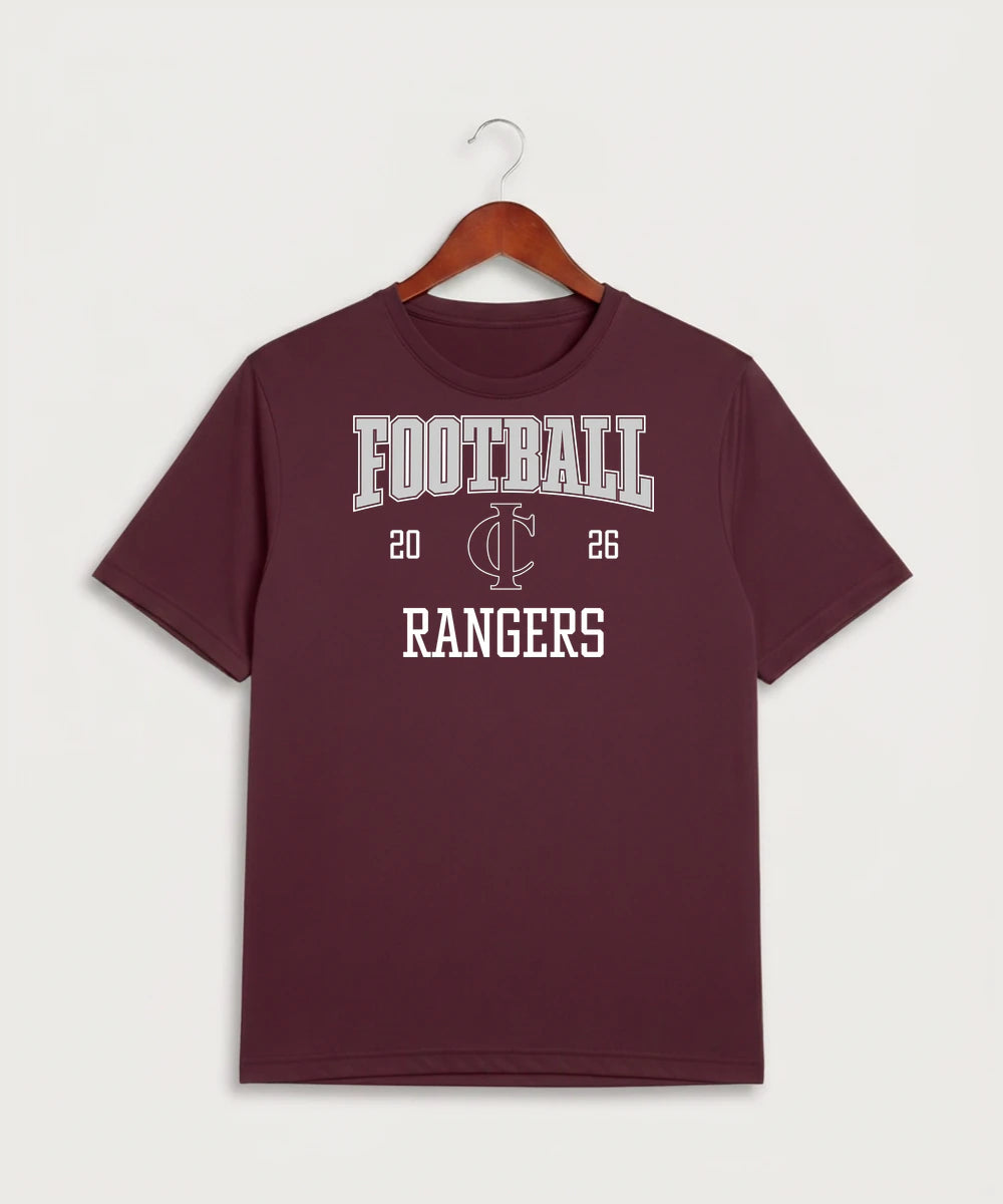 Crosby Ironton High School Football (Boys) - Maroon Sport-Tek PosiCharge Competitor Tee. ST350