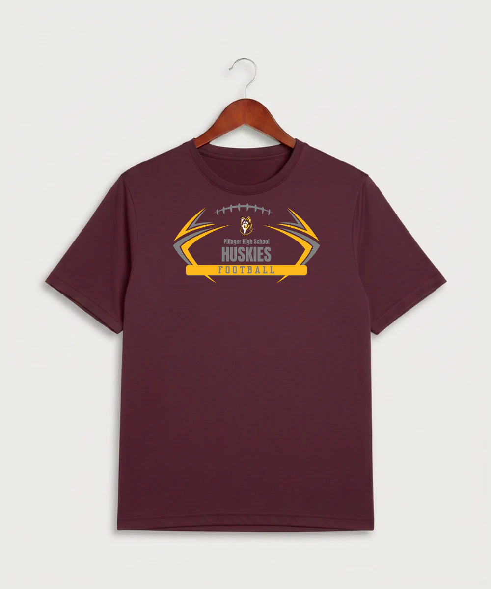 Pillager High School Football (Boys) - Maroon Sport-Tek PosiCharge Competitor Tee. ST350