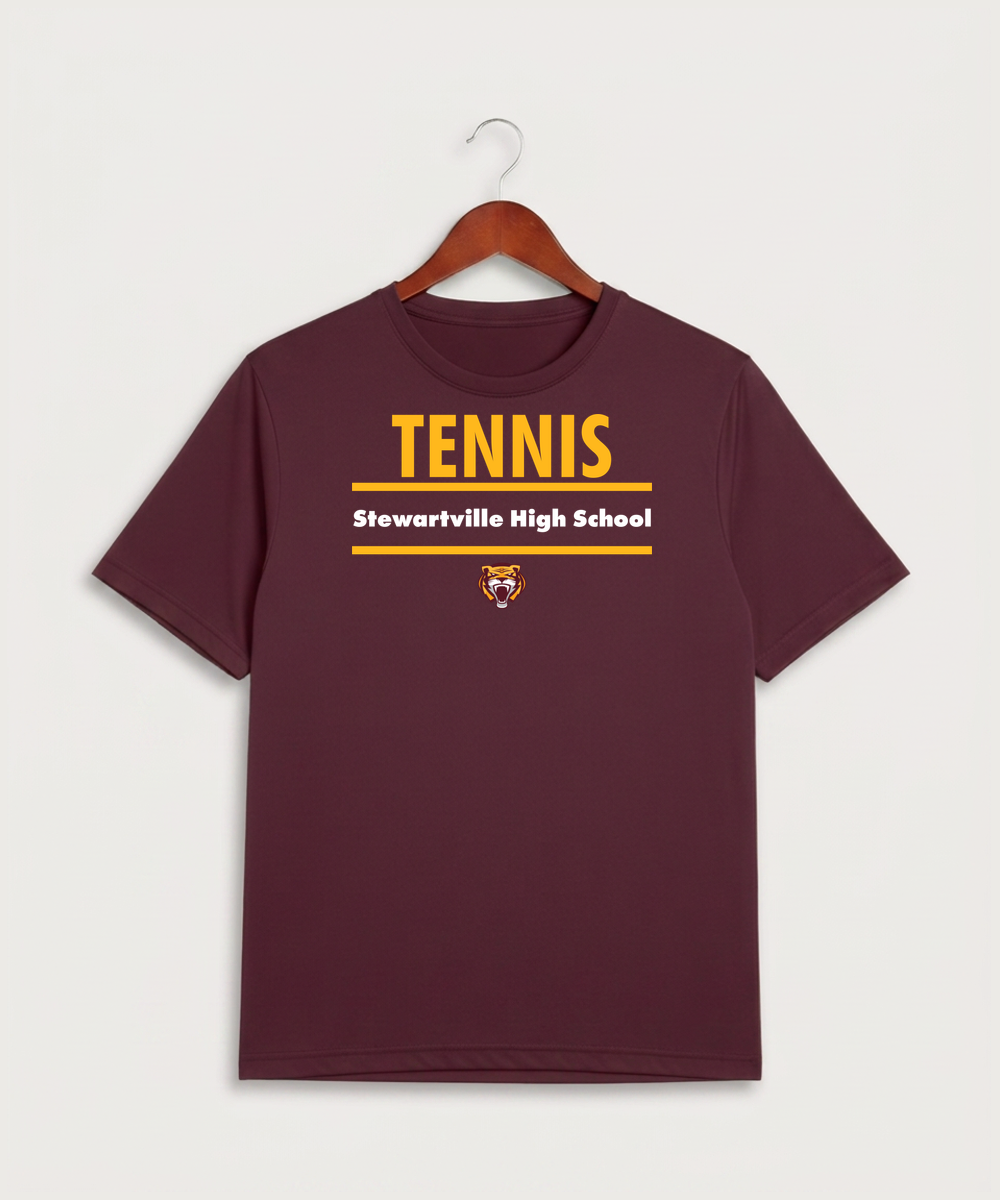 Stewartville High School Tennis (Coed) - Maroon Sport-Tek PosiCharge Competitor Tee. ST350