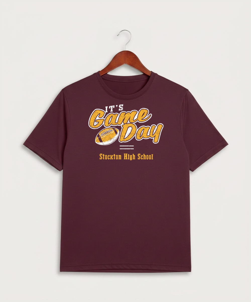 Stockton High School Football - Maroon Sport-Tek PosiCharge Competitor Tee. ST350