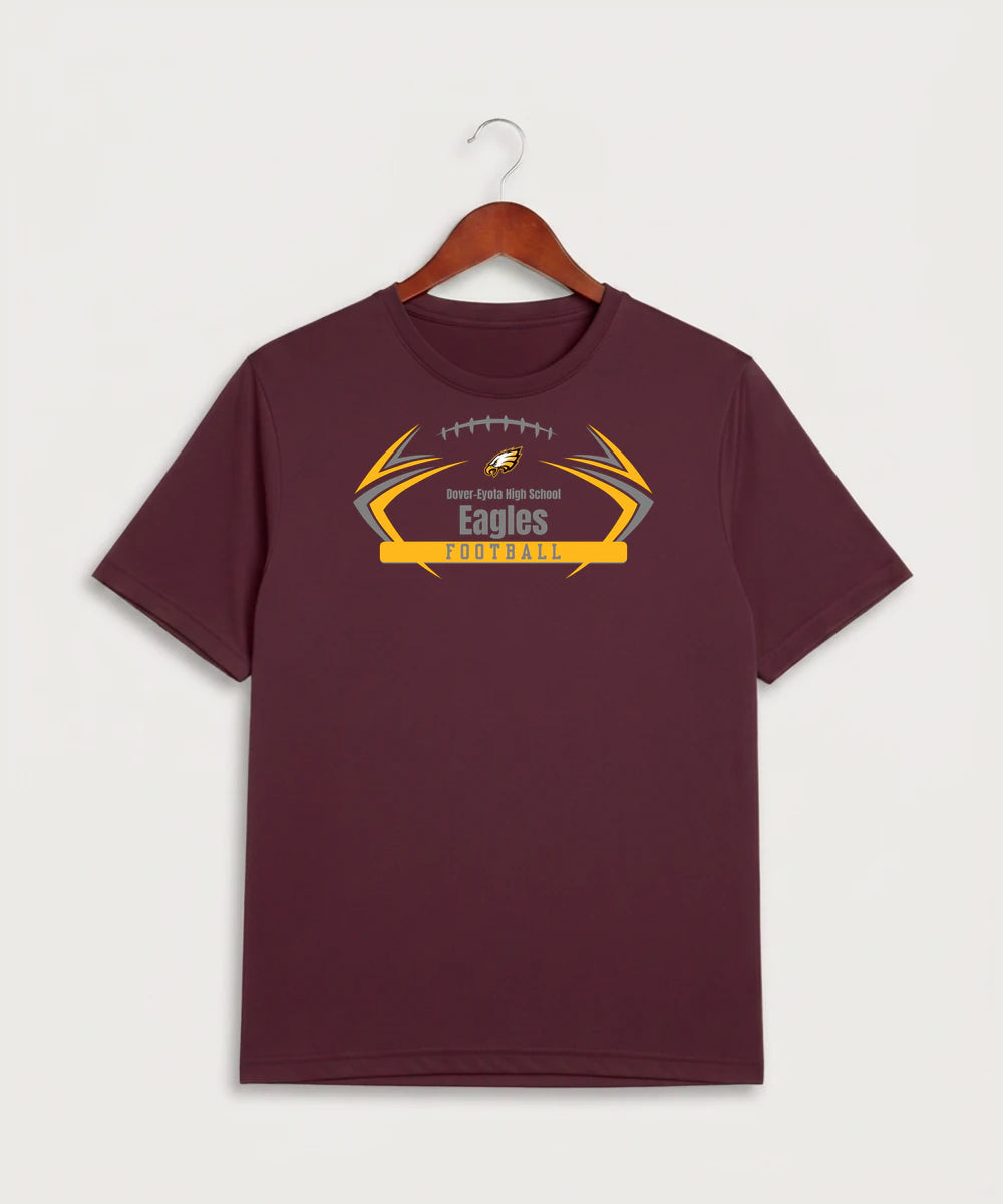 Dover-Eyota High School Football (Boys) - Maroon Sport-Tek PosiCharge Competitor Tee. ST350
