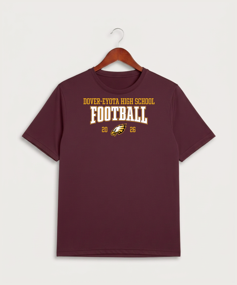 Dover-Eyota High School Football (Boys) - Maroon Sport-Tek PosiCharge Competitor Tee. ST350