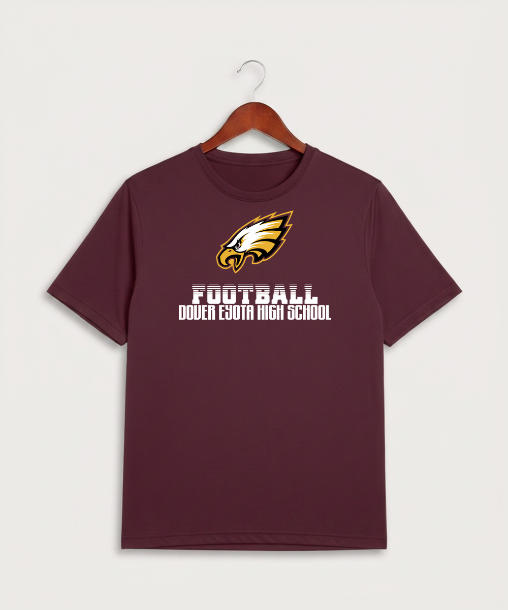 Dover-Eyota High School Football (Boys) - Maroon Sport-Tek PosiCharge Competitor Tee. ST350