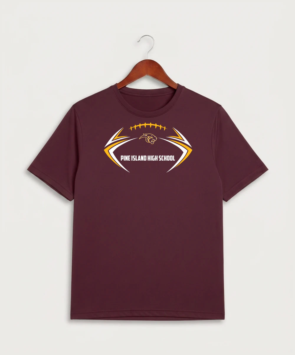 Pine Island High School Football (Boys) - Maroon Sport-Tek PosiCharge Competitor Tee. ST350