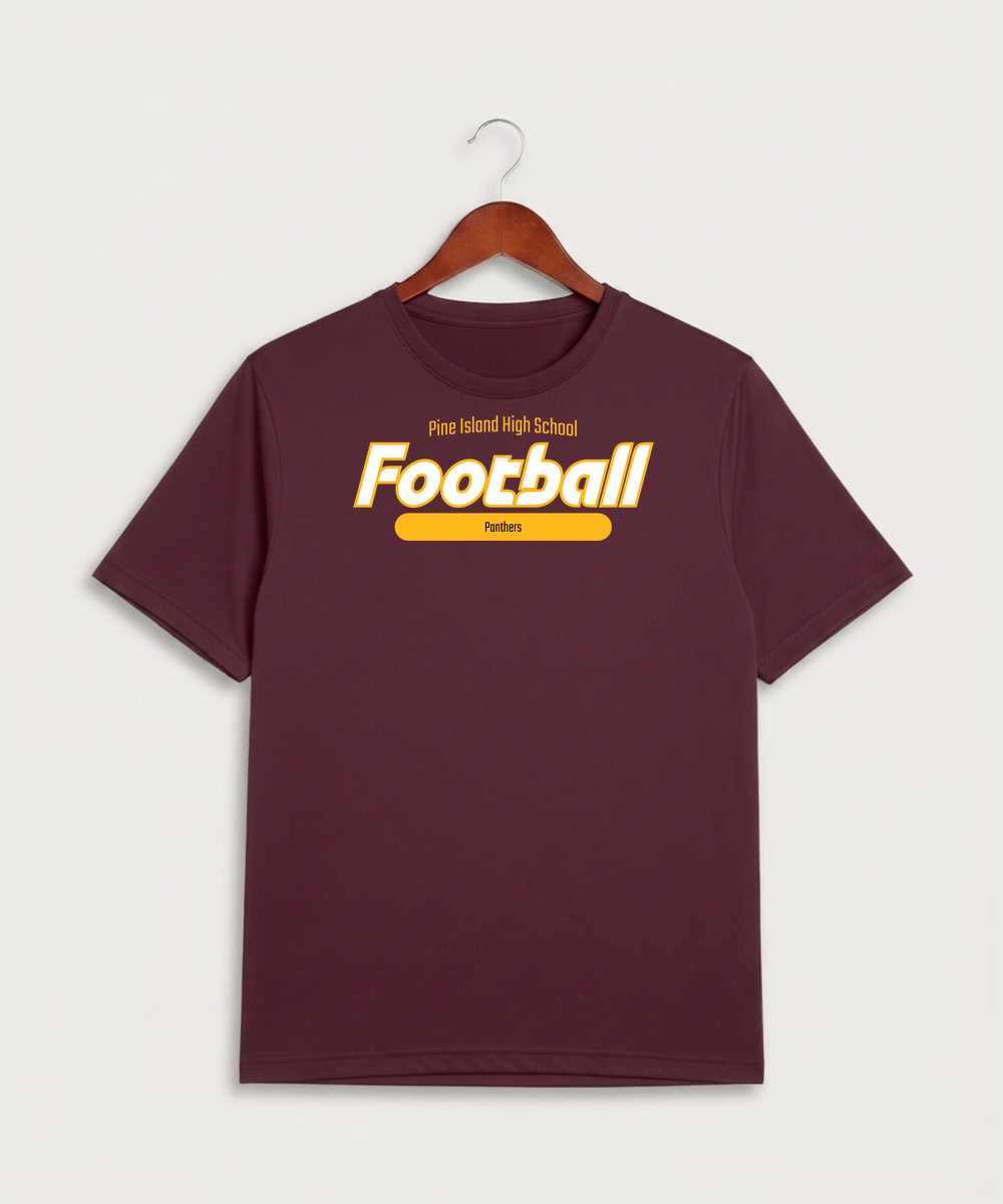 Pine Island High School Football (Boys) - Maroon Sport-Tek PosiCharge Competitor Tee. ST350