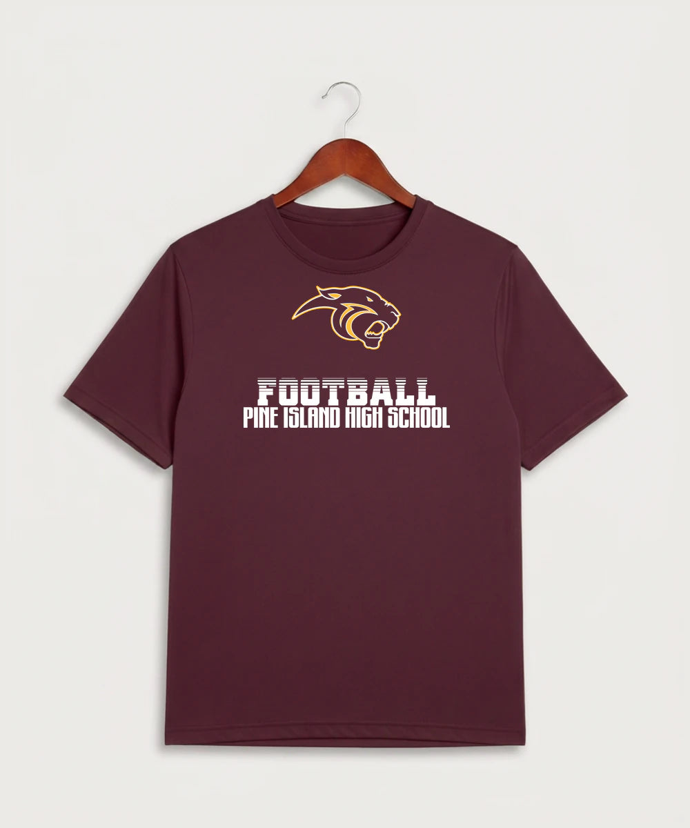 Pine Island High School Football (Boys) - Maroon Sport-Tek PosiCharge Competitor Tee. ST350
