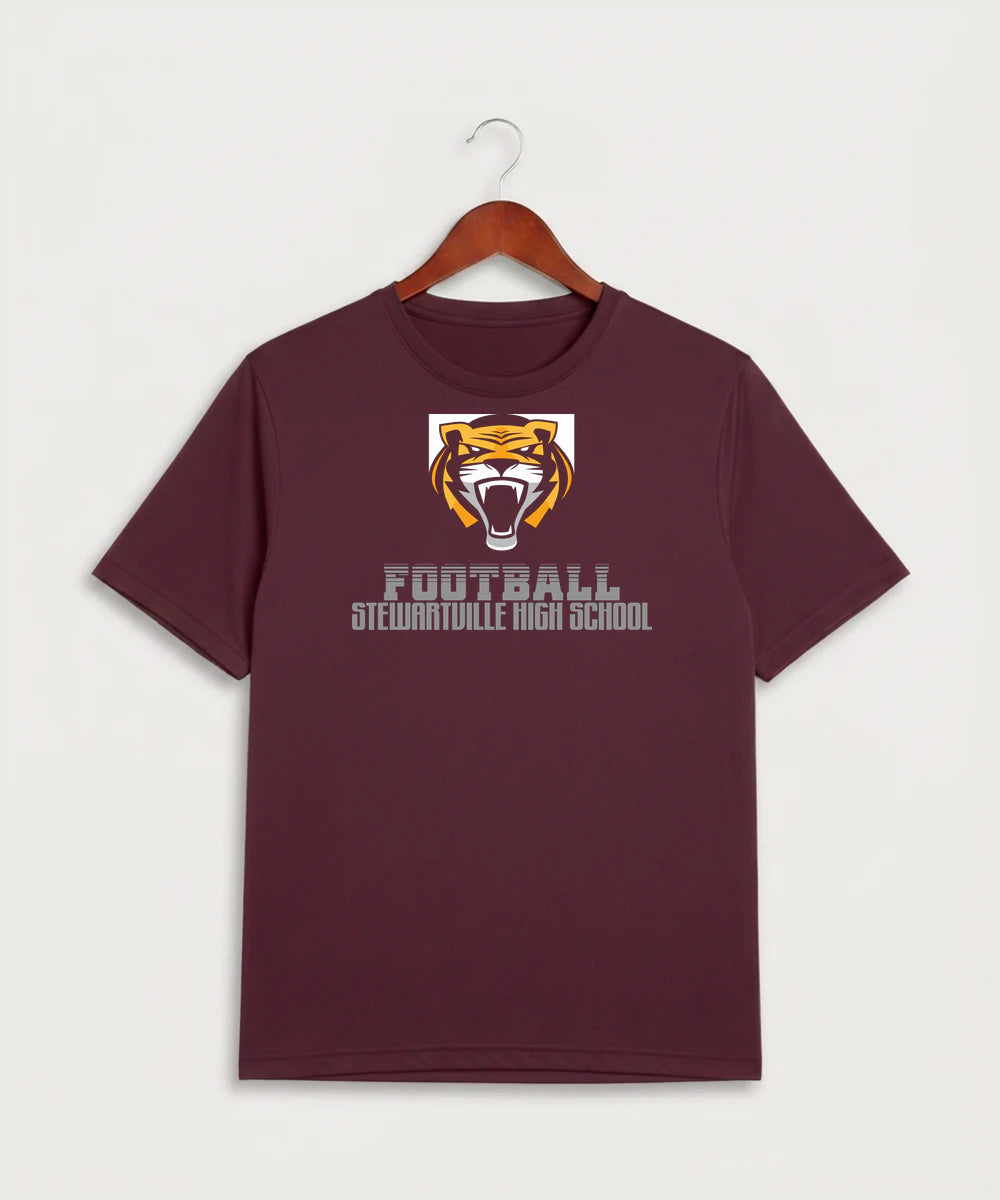 Stewartville High School Football (Boys) - Maroon Sport-Tek PosiCharge Competitor Tee. ST350