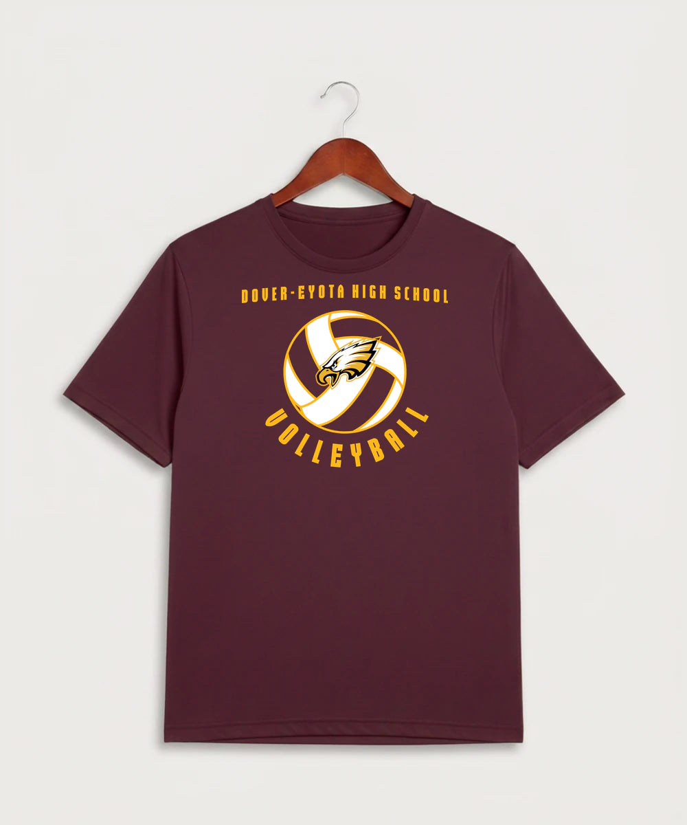 Dover-Eyota High School Volleyball (Girls) - Maroon Sport-Tek PosiCharge Competitor Tee. ST350