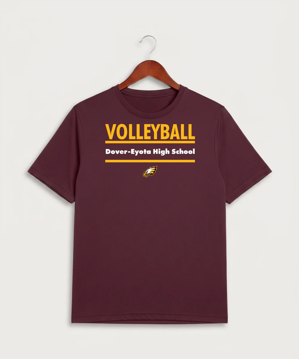Dover-Eyota High School Volleyball (Girls) - Maroon Sport-Tek PosiCharge Competitor Tee. ST350