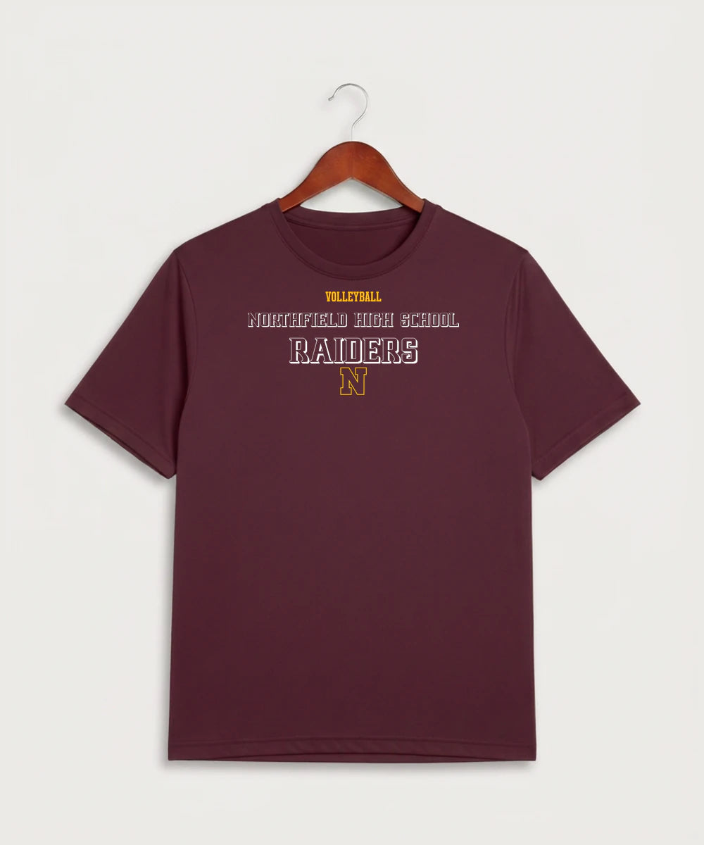 Northfield High School Volleyball (Girls) - Maroon Sport-Tek PosiCharge Competitor Tee. ST350