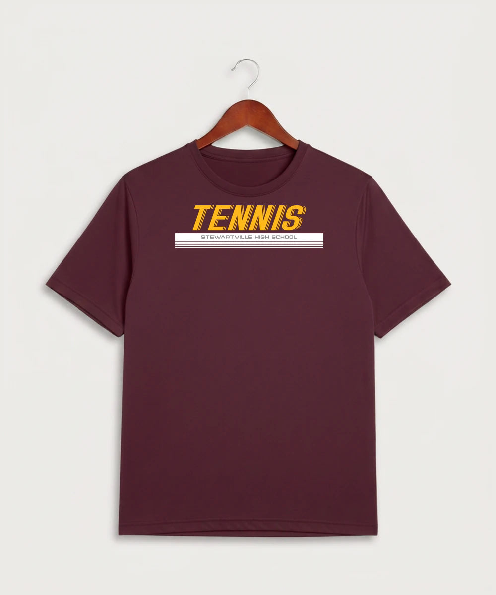 Stewartville High School Tennis (Coed) - Maroon Sport-Tek PosiCharge Competitor Tee. ST350