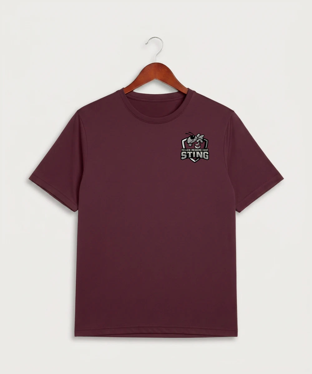 Yellow Medicine East High School Athletics - Maroon Sport-Tek PosiCharge Competitor Tee. ST350