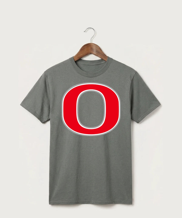 Osakis High School Athletics Coed - Medium Grey Port & Co Core Cotton Tee. PC54