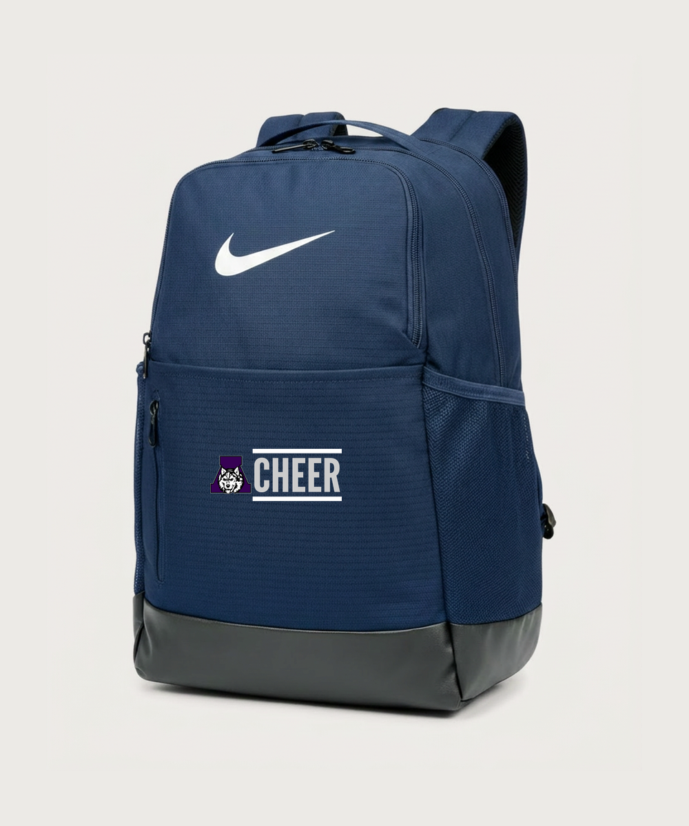 Albany High School Cheerleading - Midnight Navy Nike Brasilia Medium Backpack NKDH7709