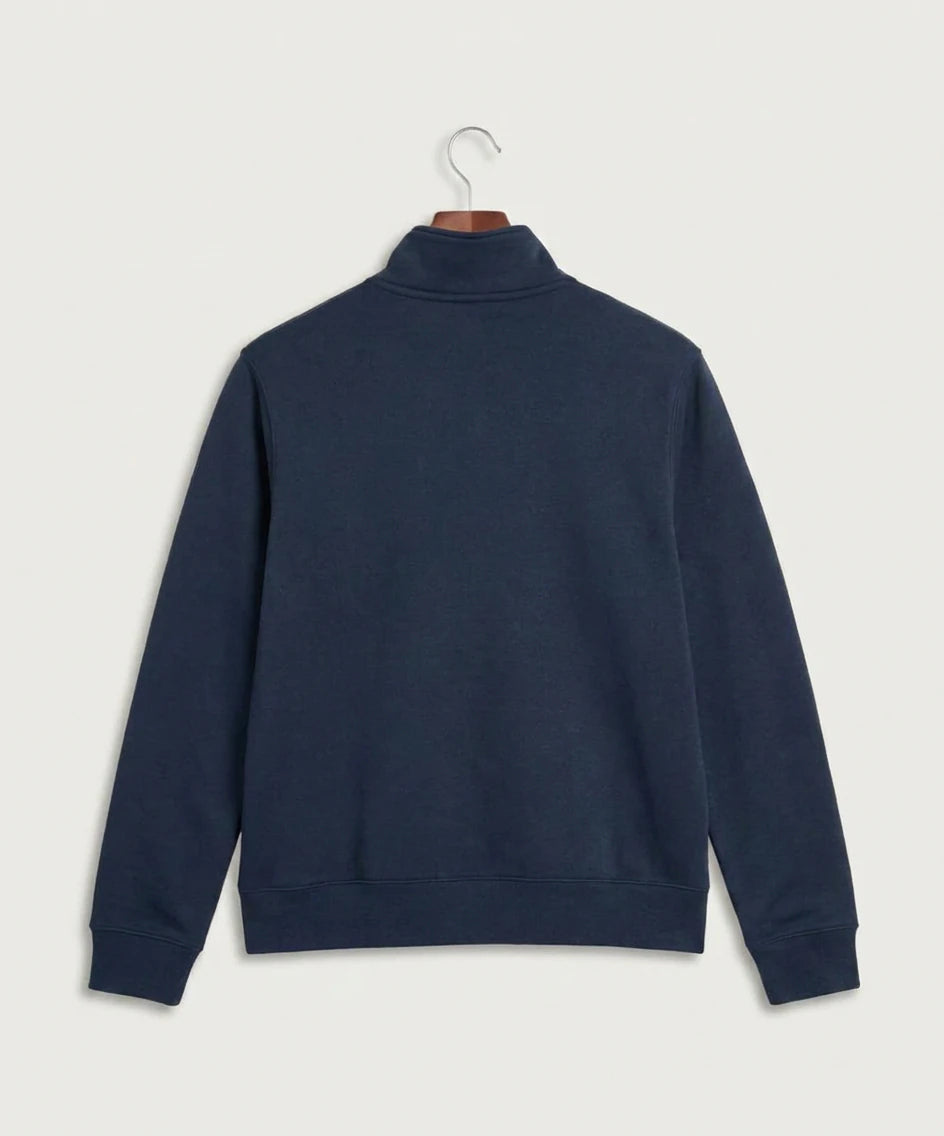 Zumbrota Mazeppa High School Volleyball (Girls) - Midnight Navy Nike Club Fleece Sleeve Swoosh 1/2-Zip NKDX6718 (back)
