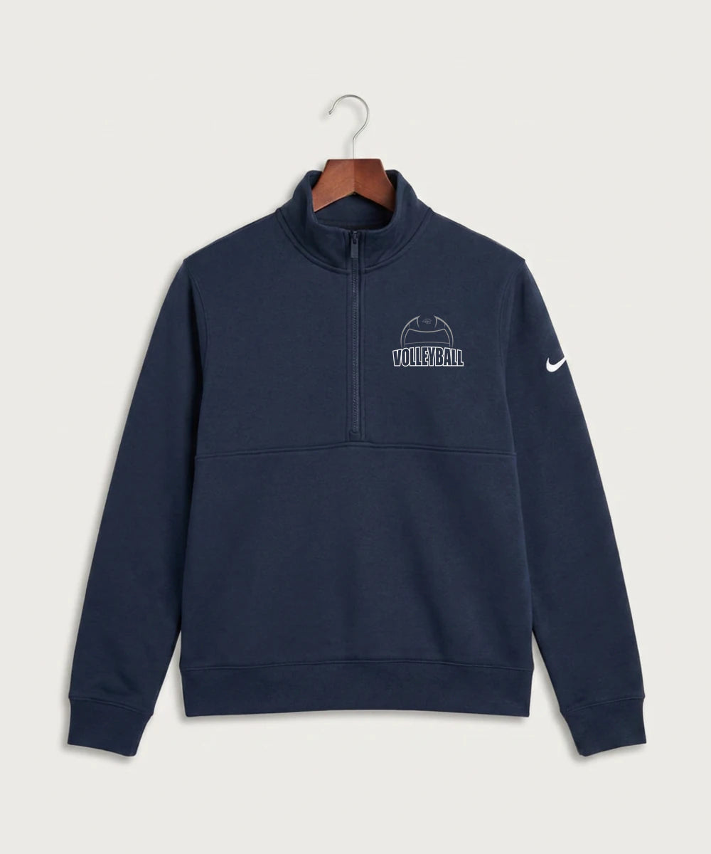 Zumbrota Mazeppa High School Volleyball (Girls) - Midnight Navy Nike Club Fleece Sleeve Swoosh 1/2-Zip NKDX6718