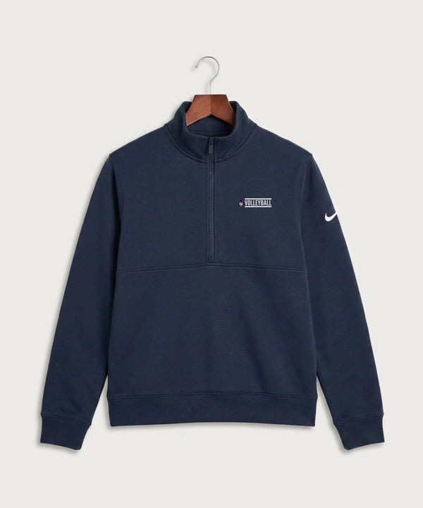 Albany High School Volleyball (Girls) - Midnight Navy Nike Club Fleece Sleeve Swoosh 1/2-Zip NKDX6718