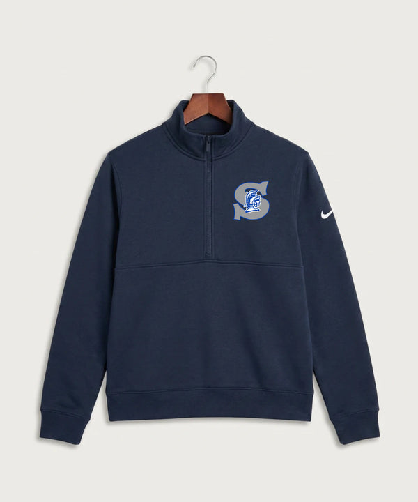 Green Bay Southwest High School Volleyball (Girls) - Midnight Navy Nike Club Fleece Sleeve Swoosh 1/2-Zip NKDX6718