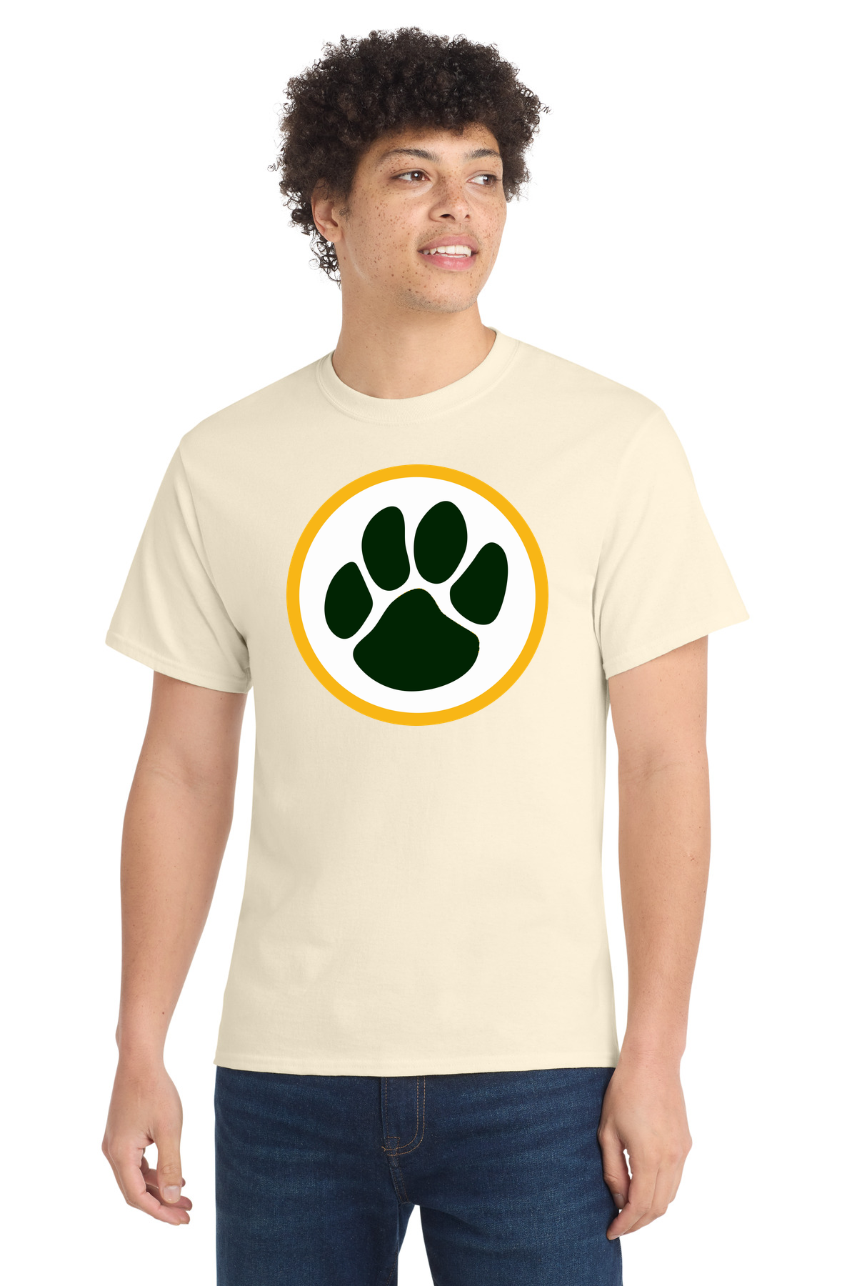 Ashwaubenon High School Football (Boys) - Natural Port & Co Core Cotton Tee. PC54