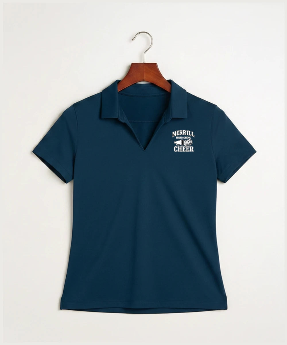 Merrill Dance and Cheer - Navy Polo - Left Chest