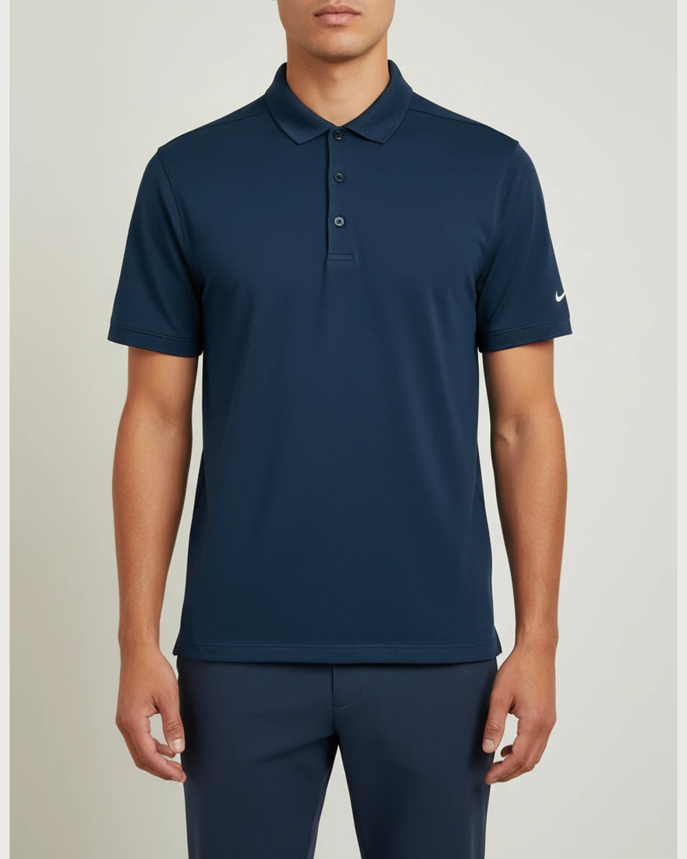 Ashwaubenon High School Football (Boys) - Navy Polo - Left Chest (model)