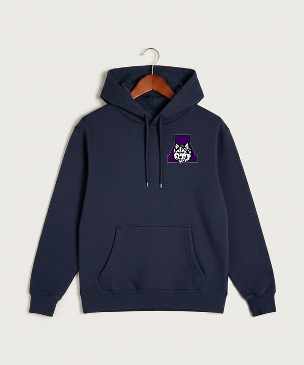 Albany High School Athletics - Navy Hoodie Value - Left Chest