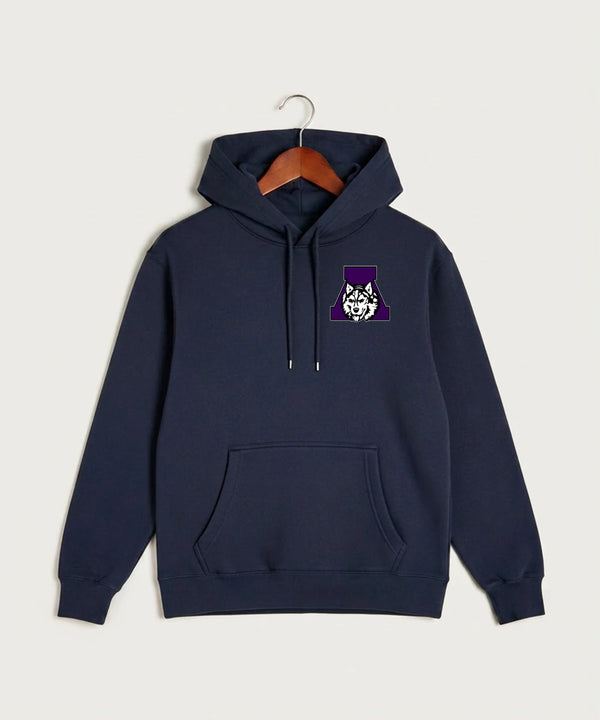 Albany High School Athletics - Navy Hoodie Value - Left Chest