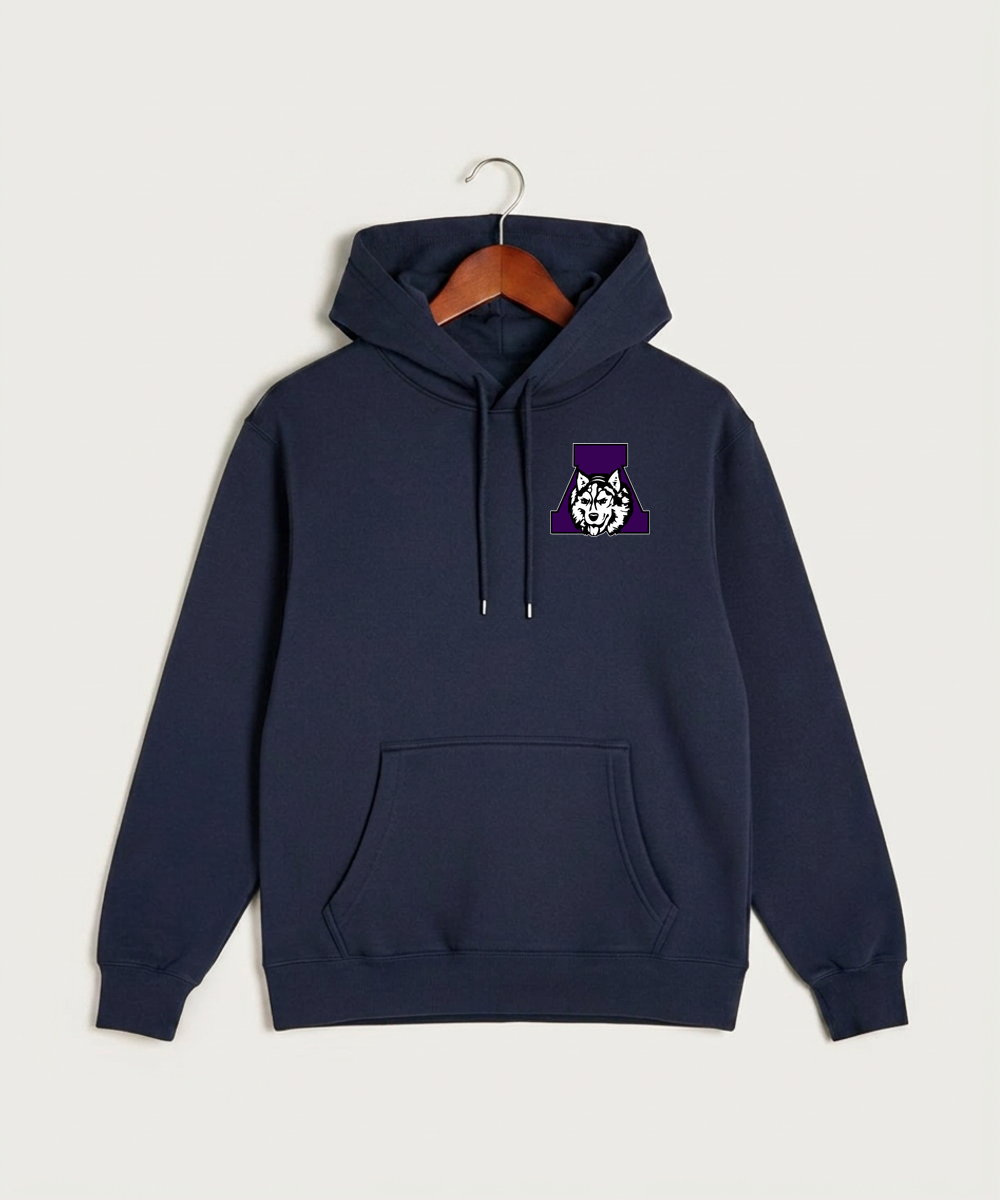 Albany High School Football (Boys) - Navy Hoodie Value - Left Chest