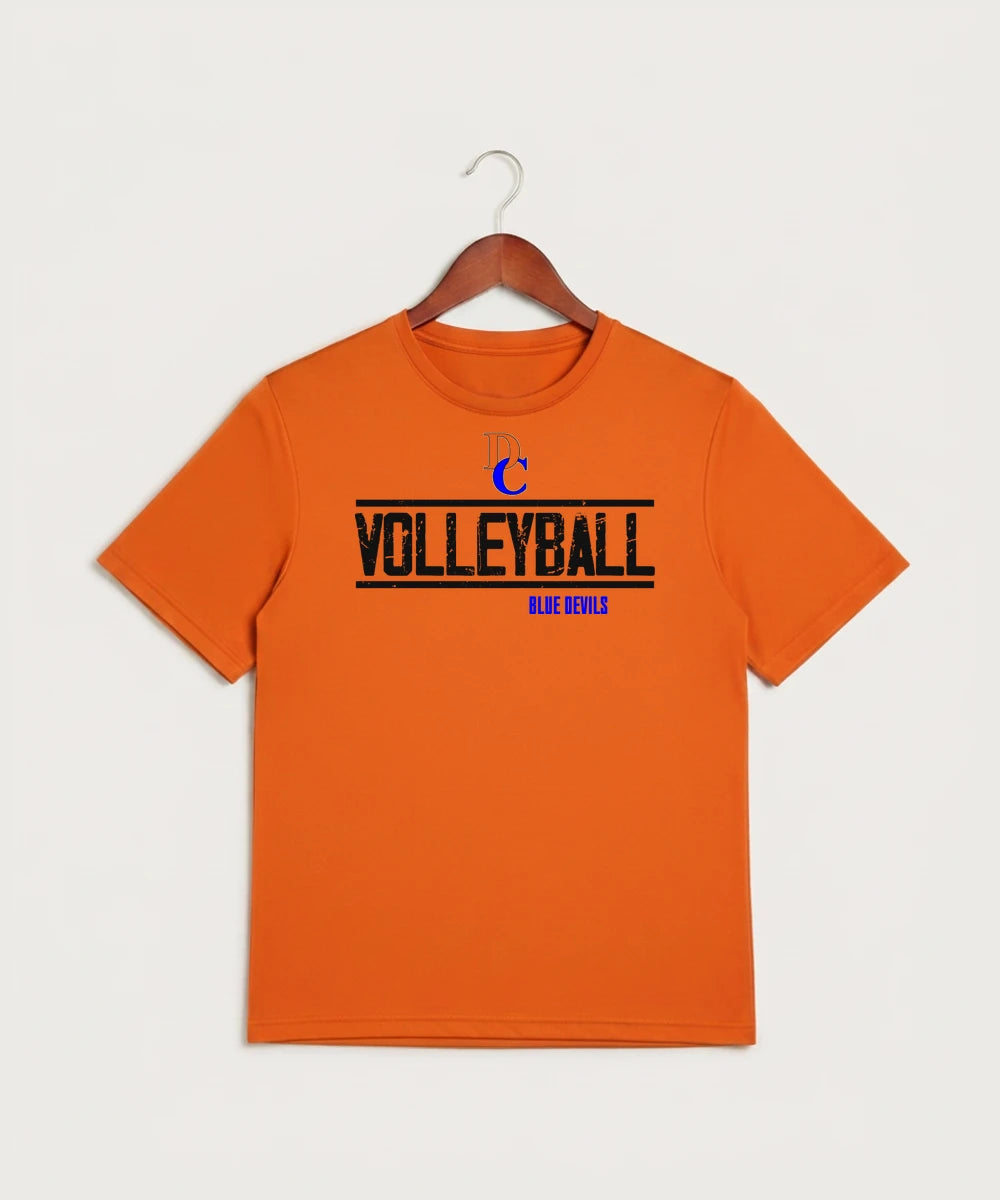 Davenport Central High School Volleyball (Girls) - Neon Orange Sport-Tek PosiCharge Competitor Tee. ST350