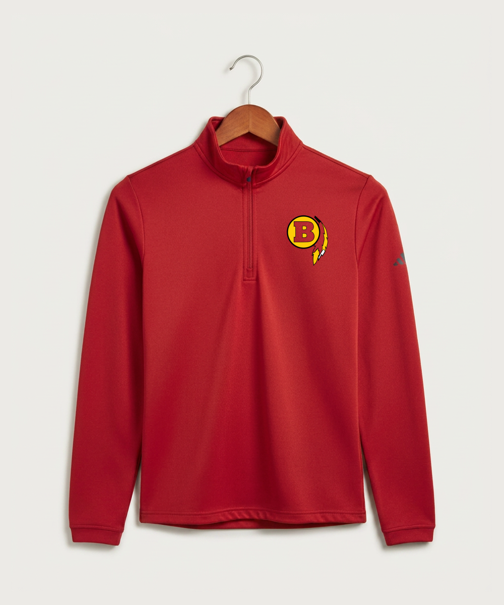 Benson High School Football (Boys) - Power Red Men's Ultimate365 Lightweight Quarter-Zip Pullover