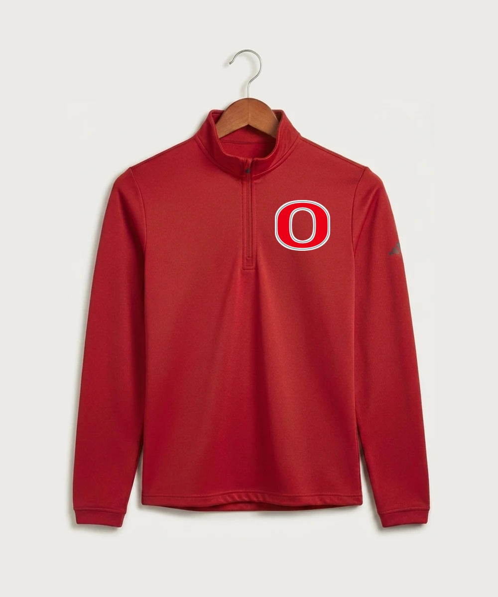 Osakis High School Athletics Coed - Power Red Men's Ultimate365 Lightweight Quarter-Zip Pullover