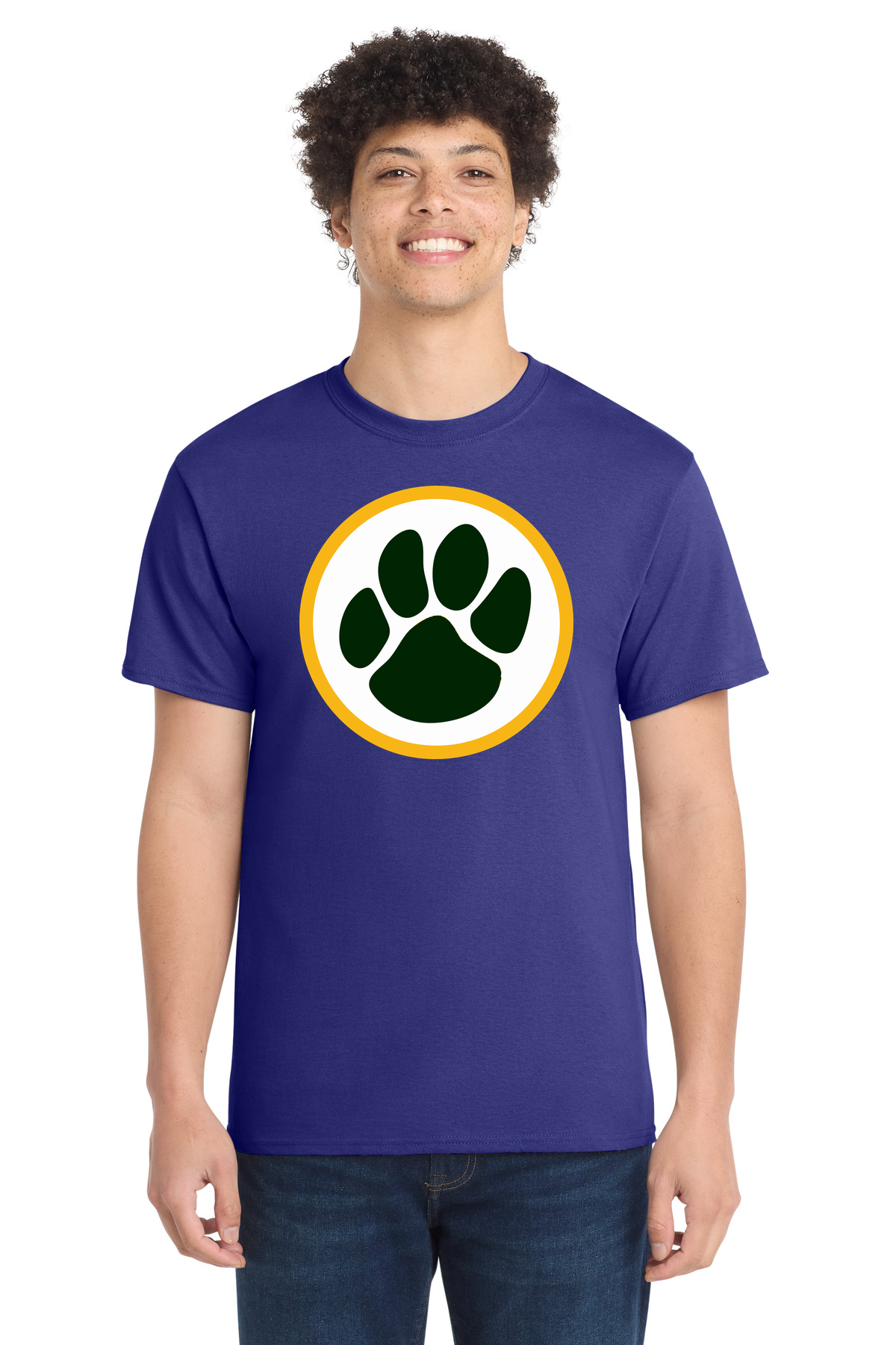 Ashwaubenon High School Football (Boys) - Purple Port & Co Core Cotton Tee. PC54