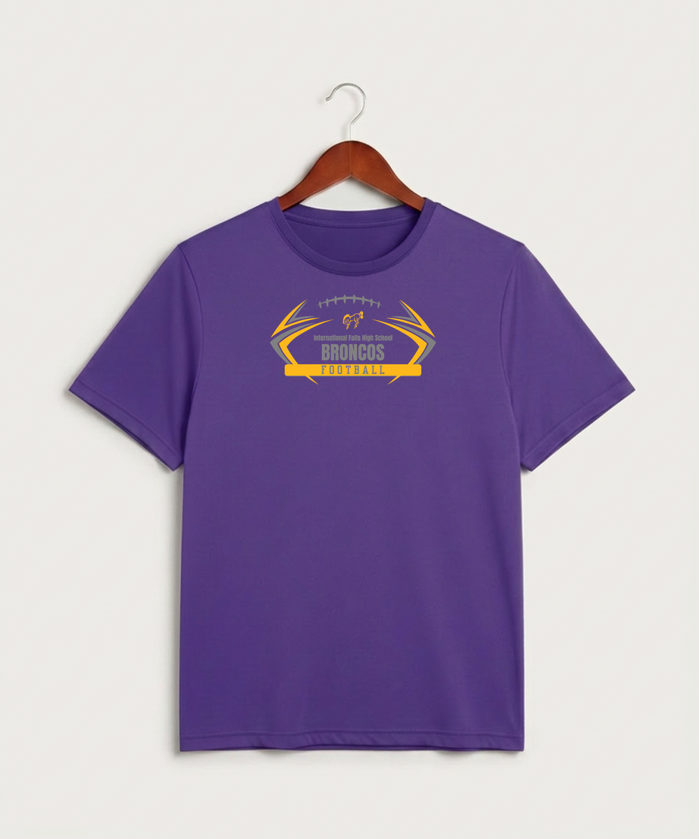 International Falls High School Football (Boys) - Purple Sport-Tek PosiCharge Competitor Tee. ST350