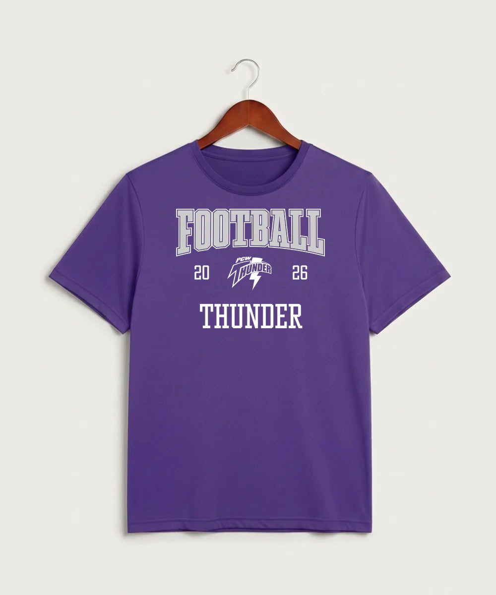 Polk County West Football (Boys) - Purple Sport-Tek PosiCharge Competitor Tee. ST350